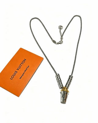 Louis Vuitton Monogram Capsule Drop Pendant Necklace