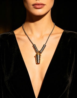 Louis Vuitton Monogram Capsule Drop Pendant Necklace
