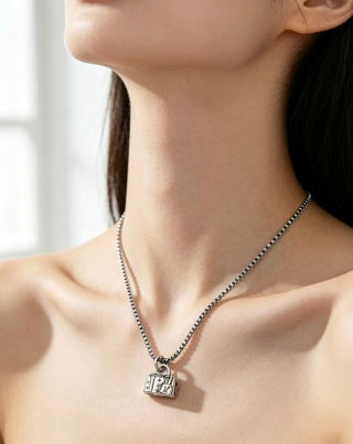 Louis Vuitton Monogram Trunk Charm Necklace