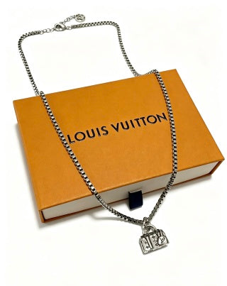 Louis Vuitton Monogram Trunk Charm Necklace