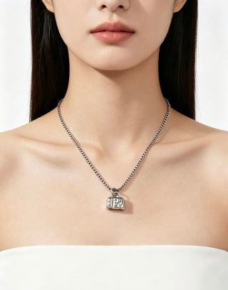 Louis Vuitton Monogram Trunk Charm Necklace