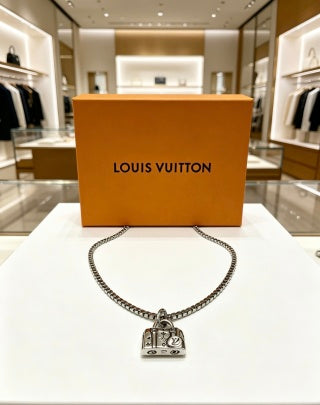 Louis Vuitton Monogram Trunk Charm Necklace