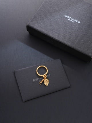 YSL Jardin Doré Leaf Charm Ring