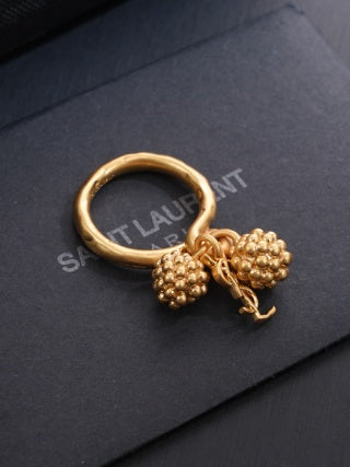 YSL Jardin Doré Berry Cluster Ring
