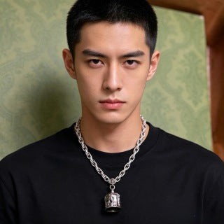Gucci Horsebit Bell Charm Long Chain Necklace