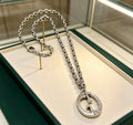Gucci Interlocking G Circle Medallion Chain Necklace