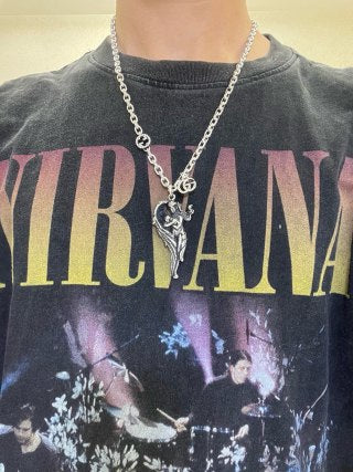 Gucci Winged Horse Charm Chain Necklace