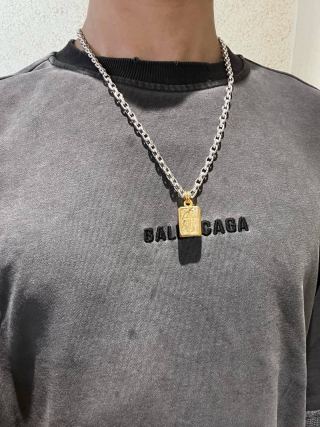 Gucci Padlock Charm Box Pendant Chain Necklace