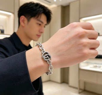 Gucci Interlocking G Chunky Link Chain Bracelet