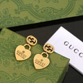 Gucci Interlocking G Round Logo Drop Earrings