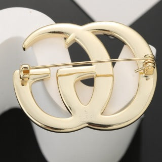 Gucci Interlocking G Double Logo Brooch