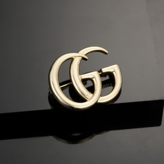 Gucci Interlocking G Double Logo Brooch