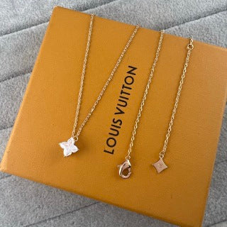 Louis Vuitton Crystal Butterfly Pendant Necklace