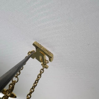 Louis Vuitton Diamond Letter Charm Chain Bracelet