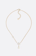 Dior Liora Floral Pearl Drop Pendant Necklace
