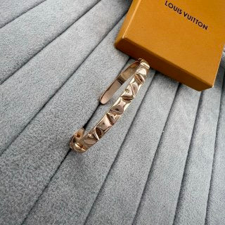 Louis Vuitton Diamond Facet Open Cuff Bracelet