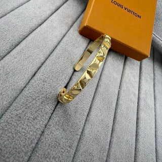 Louis Vuitton Diamond Facet Open Cuff Bracelet