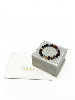 Dior Evelyne Multicolor Gemstone Bead Charm Bracelet