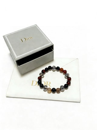 Dior Evelyne Multicolor Gemstone Bead Charm Bracelet