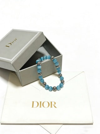 Dior Evelyne Turquoise Bead Charm Bracelet
