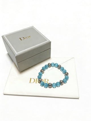 Dior Evelyne Turquoise Bead Charm Bracelet
