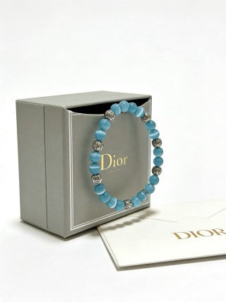 Dior Evelyne Turquoise Bead Charm Bracelet