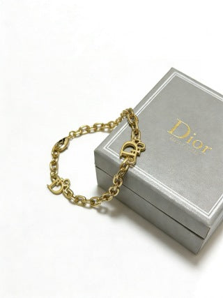 Dior Evelyne CD Link Chain Bracelet