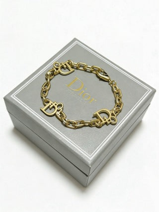 Dior Evelyne CD Link Chain Bracelet