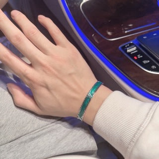 Louis Vuitton Emerald Wave Cuff Bracelet
