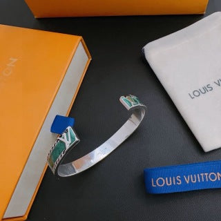 Louis Vuitton Emerald Wave Cuff Bracelet