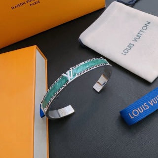 Louis Vuitton Emerald Wave Cuff Bracelet