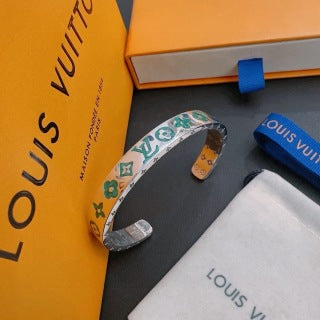 Louis Vuitton Emerald Monogram Cuff Bracelet