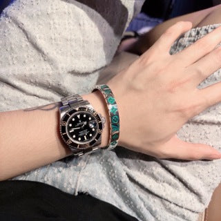 Louis Vuitton Emerald Monogram Cuff Bracelet