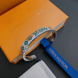 Louis Vuitton Emerald Monogram Cuff Bracelet