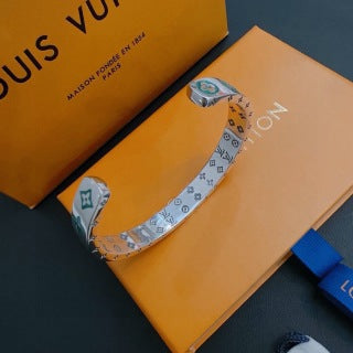 Louis Vuitton Emerald Monogram Cuff Bracelet