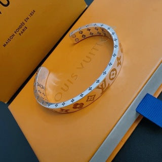 Louis Vuitton Monogram Dual Tone Cuff Bracelet
