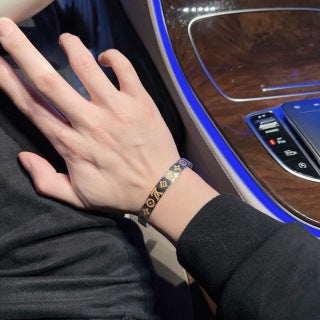 Louis Vuitton Monogram Dual Tone Cuff Bracelet