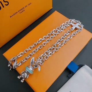 Louis Vuitton Twin Charm Signature Necklace