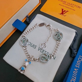 Louis Vuitton Emblem Charm Link Bracelet