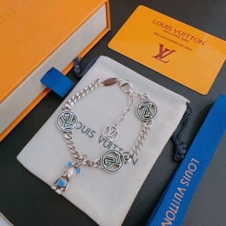 Louis Vuitton Emblem Charm Link Bracelet