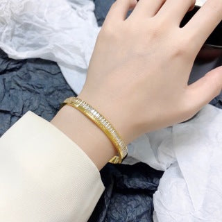 Louis Vuitton Radiant Gold Crystal Bangle