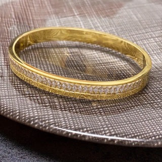 Louis Vuitton Radiant Gold Crystal Bangle