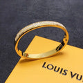 Louis Vuitton Radiant Gold Crystal Bangle