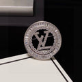 Louis Vuitton Noir Monogram Medallion Brooch