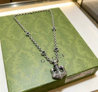 Gucci Horsebit Lock Charm Chain Necklace