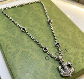 Gucci Horsebit Lock Charm Chain Necklace