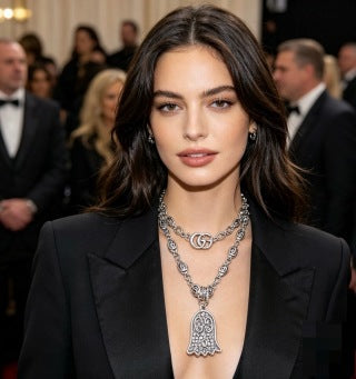 Gucci Interlocking G Padlock Charm Long Necklace