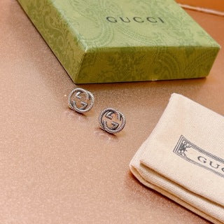 Gucci Interlocking G Mini Round Stud Earrings