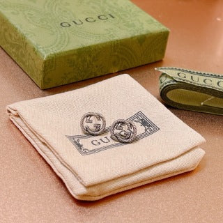 Gucci Interlocking G Mini Round Stud Earrings