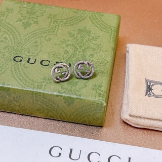 Gucci Interlocking G Mini Round Stud Earrings